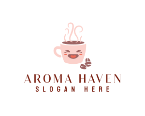 Cute Coffee Cup logo design