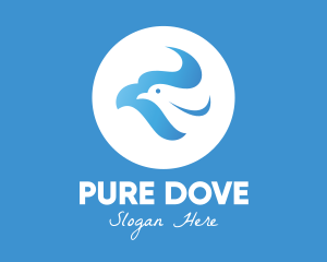 Dove - Blue Dove Bird logo design