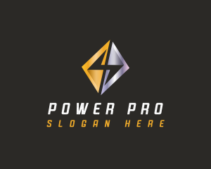 Thunder Power Lightning logo design