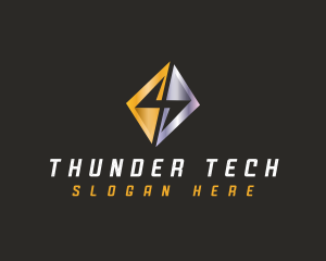 Thunder Power Lightning logo design