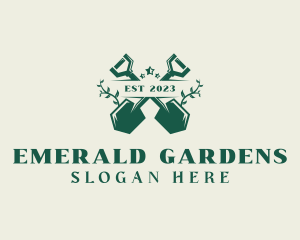 Shovel Vines Landscaping logo design