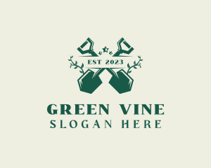 Shovel Vines Landscaping logo design