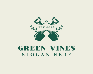 Shovel Vines Landscaping logo design