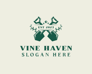 Shovel Vines Landscaping logo design