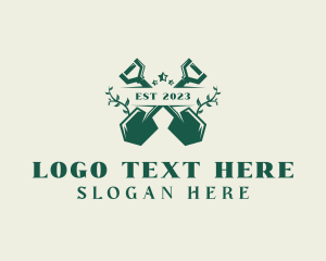 Agriculture - Shovel Vines Landscaping logo design