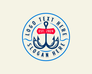 Fishing Hook - Fishing Hook Seafood logo design