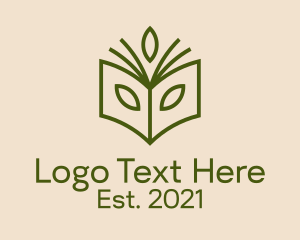 Education - Organic Environment Book logo design