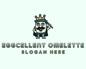 Omelette - Royal Egg King logo design