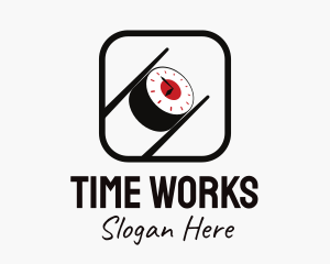 Time - Japanese Sushi Time logo design