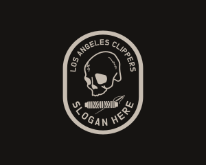 Style - Retro Skull Thread Apparel logo design