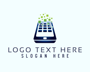 App - Pixel Mobile App logo design