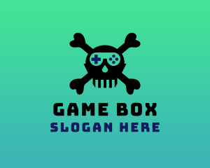 Xbox - Pirate Skull Gaming Controller logo design