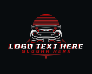 Machine - Sports Car Racing logo design