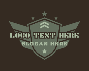 Veteran - Army Shield Star logo design