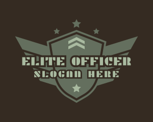 Officer - Army Shield Star logo design