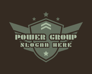Personel - Army Shield Star logo design
