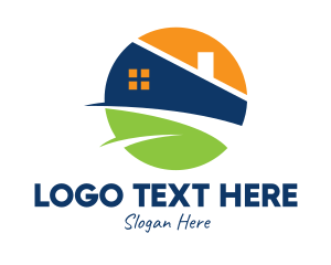 House And Lot - Modern Real Estate Property logo design