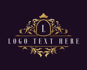 Lettermark - Luxury Crown Shield logo design