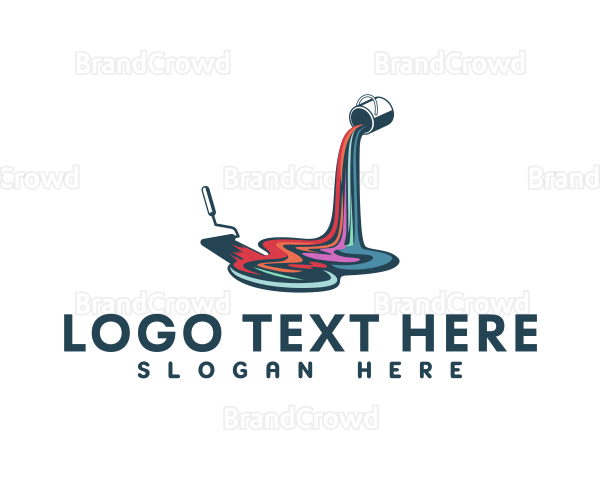 Colorful Paint Spill Logo