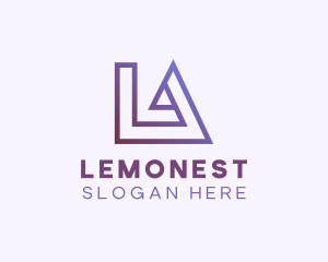 Establishment - Modern Letter LA Monogram logo design