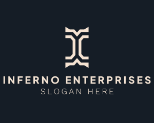 Business Stripe Marketing Letter I logo design