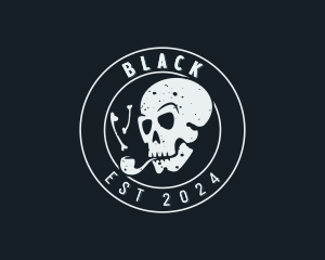 Bone Cigarette Skull Logo