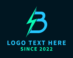 Electric Volt Letter B Logo
