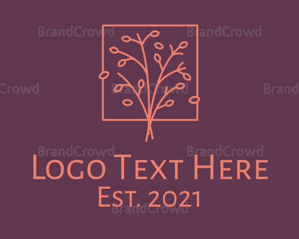 Orange Frame Tree Logo