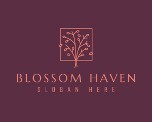 Floral - Natural Floral Tree logo design