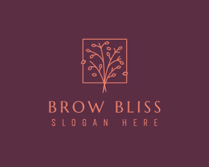 Natural Floral Tree logo design