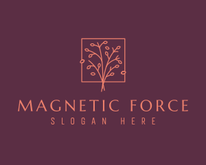 Natural Floral Tree logo design