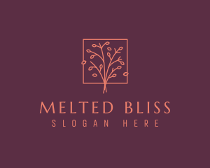 Natural Floral Tree logo design