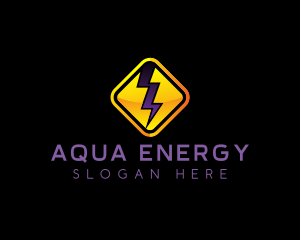 Electricity Lightning Energy logo design