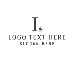 Initial - Elegant Simple Boutique logo design