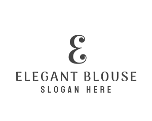 Elegant Simple Boutique logo design