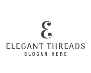 Elegant Simple Boutique logo design