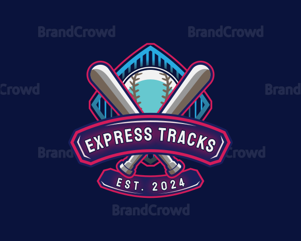 Baseball Sports League Logo