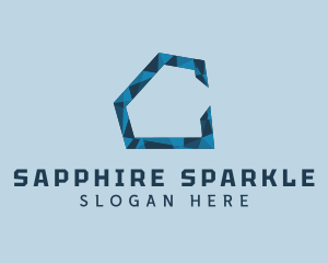 Sapphire - Sapphire Diamond Letter C logo design