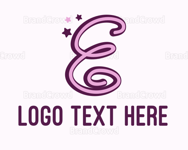 Star Letter E Logo