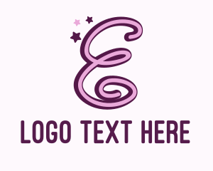 Hollywood - Star Letter E logo design
