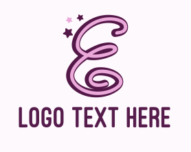 Acting - Star Letter E logo design
