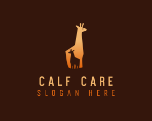 Calf - Safari Baby Giraffe logo design