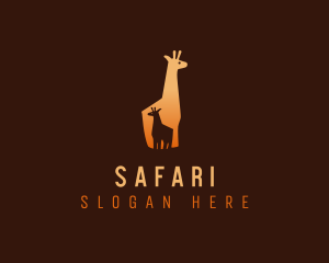 Safari Baby Giraffe logo design