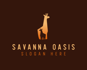 Safari Baby Giraffe logo design