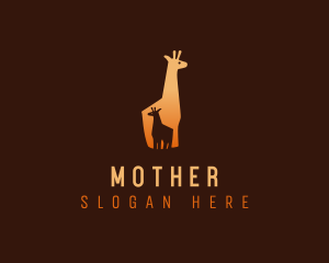 Safari Baby Giraffe logo design
