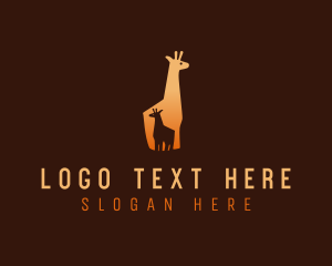 Baby - Safari Baby Giraffe logo design