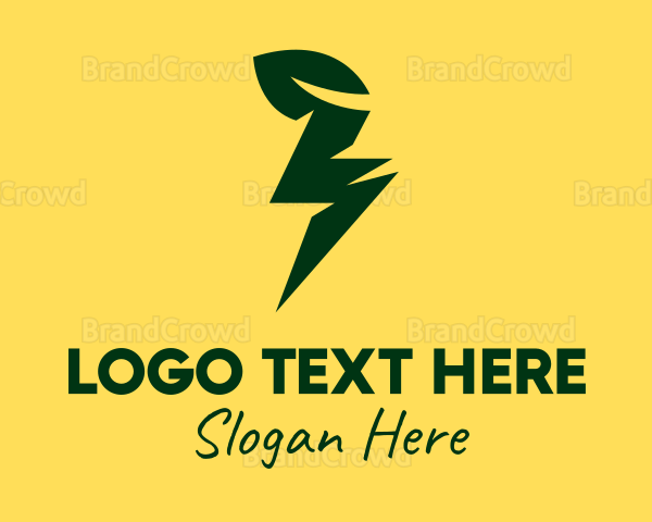 Lightning Leaf Voltage Logo