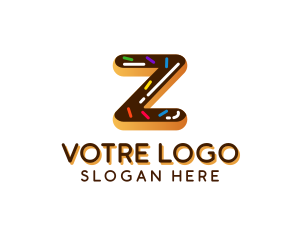 Donut Bakery Letter Z Logo