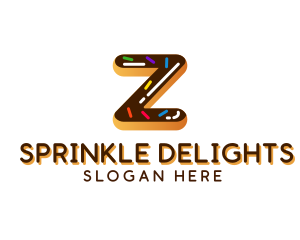 Sprinkle - Donut Bakery Letter Z logo design