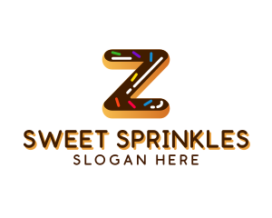 Sprinkles - Donut Bakery Letter Z logo design
